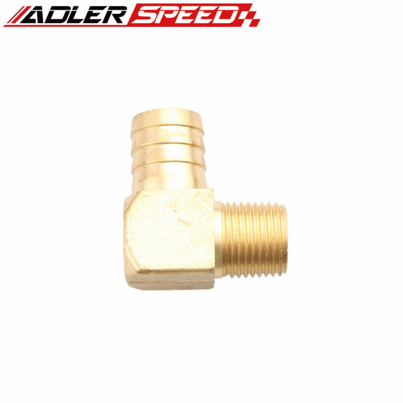 1/2'' NPT 3/4'' NPT to 1'' 3/4'' Barbed 90 Degree Elbow Brass Hose Barbs Thread Pipe