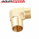 1/2'' NPT 3/4'' NPT to 1'' 3/4'' Barbed 90 Degree Elbow Brass Hose Barbs Thread Pipe