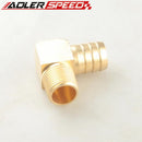 US SHIP 2PCS 3/4" Male 90 Elbow Brass Hose Barbs Barb To 1/2" NPT Pipe Male Thread