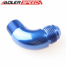 AN4 AN6 AN8 AN10 To 1/8" 1/4'' 3/8'' 1/2''NPT 90 Degree Full Flow Adapter Fitting