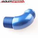 AN4 AN6 AN8 AN10 To 1/8" 1/4'' 3/8'' 1/2''NPT 90 Degree Full Flow Adapter Fitting