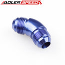 AN4 AN6 AN8 AN10 Aluminium 45 Degree Male Flare Union Full Flow Fitting Adapter