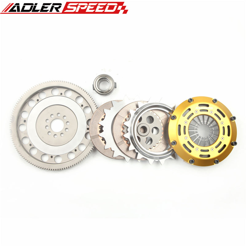 US SHIP ! ADLERSPEED RACING CLUTCH TWIN DISC KIT MEDIUM WT FOR VW CORRADO GOLF JETTA PASSAT 2.8L VR6