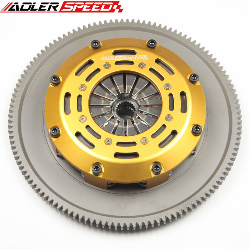 ADLERSPEED RACING CLUTCH TWIN DISC KIT for 2004-2018 SUBARU WRX STI EJ25 6 SPEED