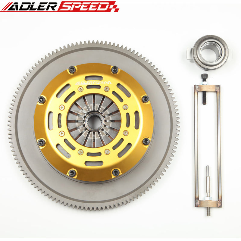 ADLERSPEED RACING CLUTCH TWIN DISC KIT for 2004-2018 SUBARU WRX STI EJ25 6 SPEED