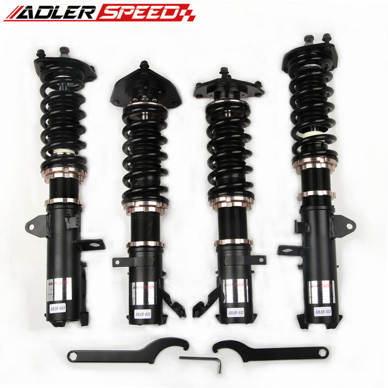 US SHIP ADLERSPEED 32 Level Mono Tube Coilovers Suspension Kit For Corolla Sedan 93-97 FWD  Adjustable