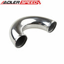 1.75" 45MM 180 Degree Aluminum Turbo Intercooler Pipe Tube Tubing Length 12"