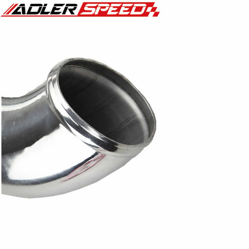 3" OD Polished Aluminum 45 Degree Elbow Pipe – 12" Length For Intake/Intercooler