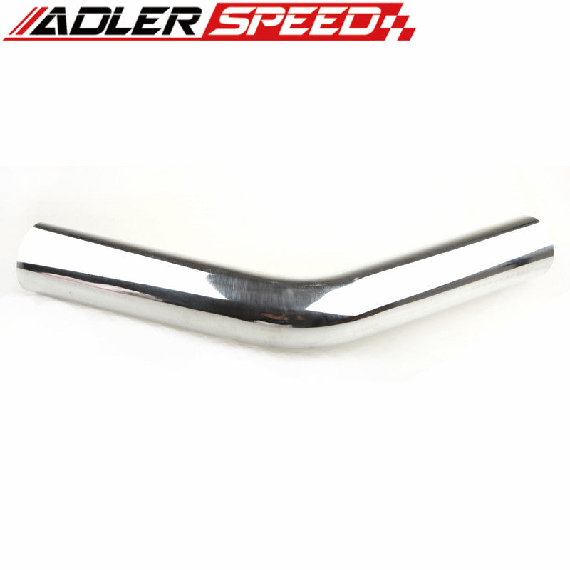 Aluminum 1.75" 45mm OD 45 Degree Turbo Intercooler Pipe Tube Tubing L=610mm