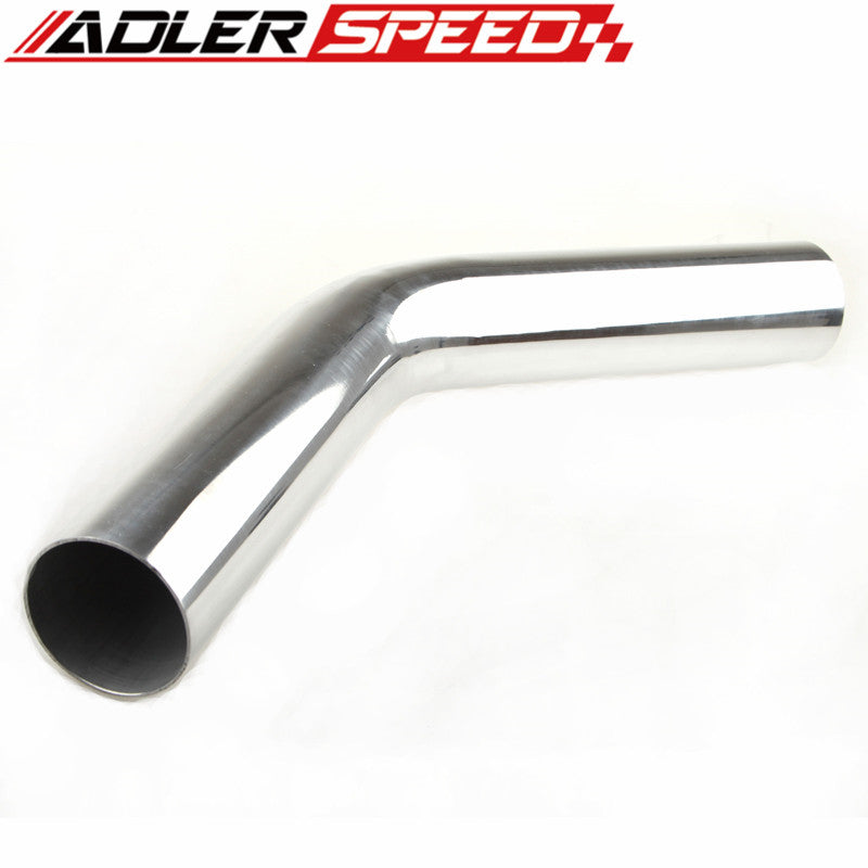 Aluminum 1.75" 45mm OD 45 Degree Turbo Intercooler Pipe Tube Tubing L=610mm