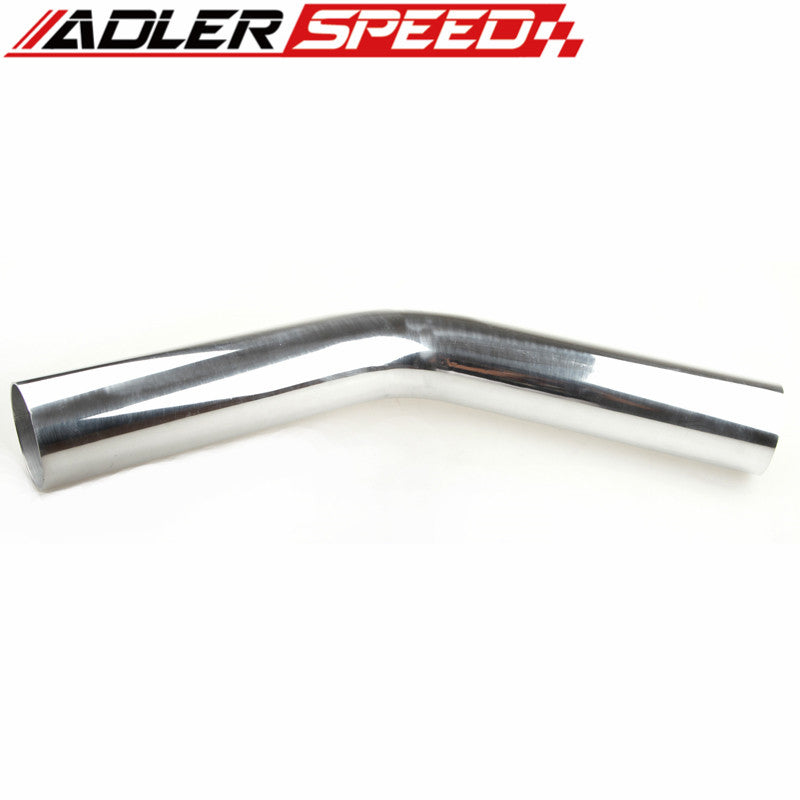 Aluminum 1.75" 45mm OD 45 Degree Turbo Intercooler Pipe Tube Tubing L=610mm