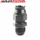 ADLERSPEED Straight 10AN AN-10 Male To 5/8" Tube Adapter Fitting Aluminum Black