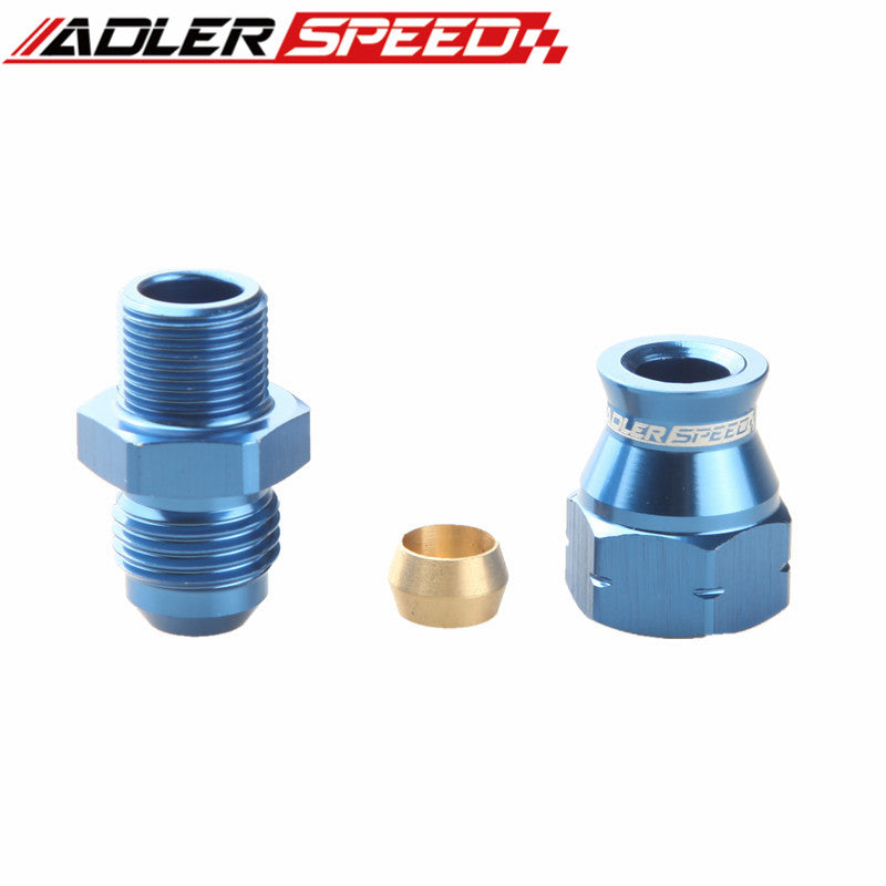 Aluminum AN6 AN8 Male To 5/16" 3/8" 1/2" Tube Fitting Hard Line Adapters
