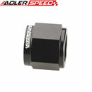 4AN 6AN 8AN 10AN 12AN 16AN Aluminum Tube Nuts Fitting Adapter Black/ Blue