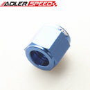 4AN 6AN 8AN 10AN 12AN 16AN Aluminum Tube Nuts Fitting Adapter Black/ Blue