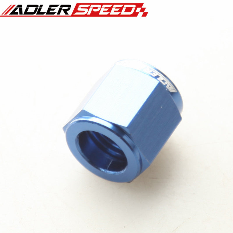 4AN 6AN 8AN 10AN 12AN 16AN Aluminum Tube Nuts Fitting Adapter Black/ Blue