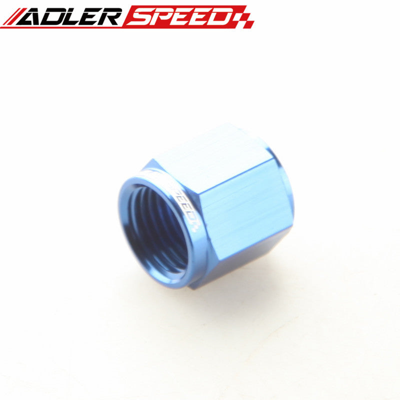 4AN 6AN 8AN 10AN 12AN 16AN Aluminum Tube Nuts Fitting Adapter Black/ Blue