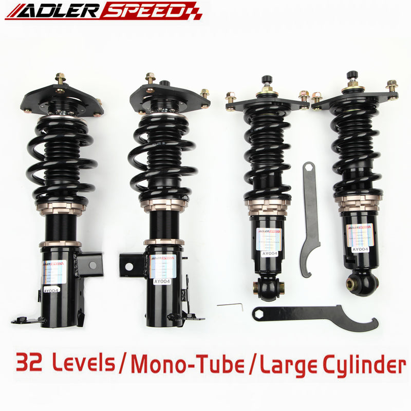 US SHIP ADLERSPEED 32 Step Mono Tube Coilovers Lowering Suspension Kit 86 GT86 BRZ FRS FR-S