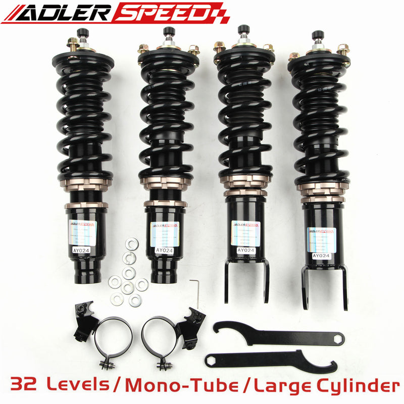 US SHIP 32 Level Mono Tube Coilover Suspension Kit For Civic 92-95 EG EJ
