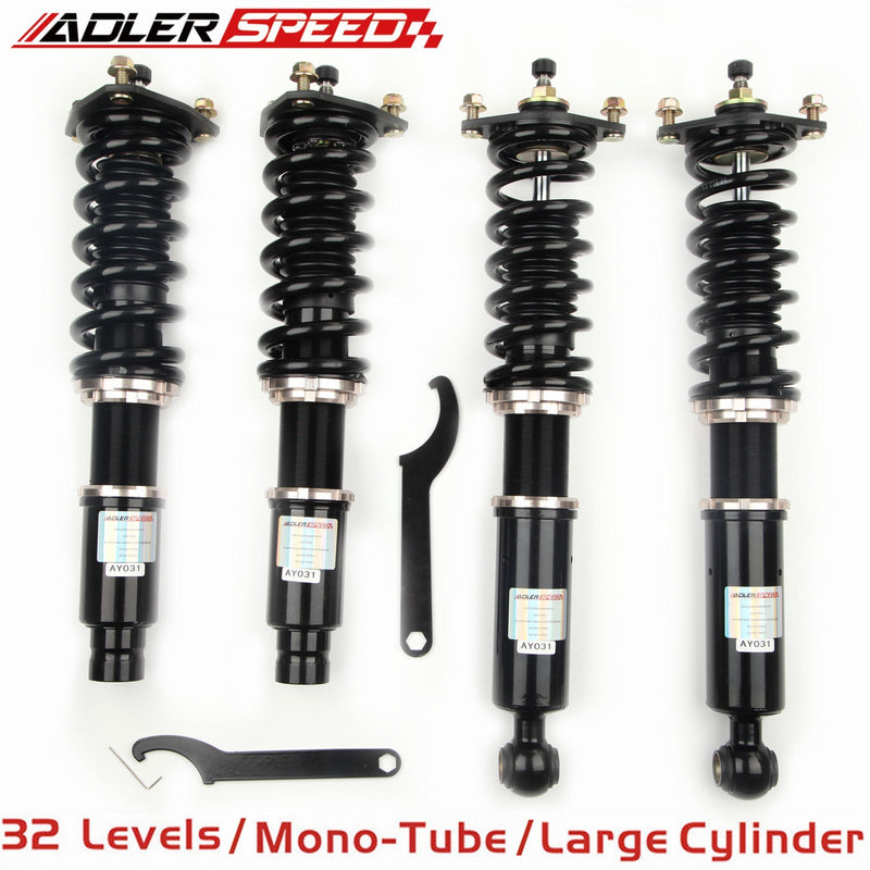 US SHIP ADLERSPEED 32 Way Damping Coilovers Suspension Kit for Talon & Eclipse 95-99 FWD