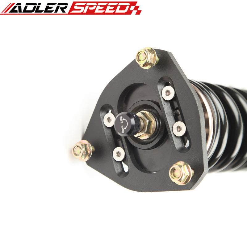 US SHIP ADLERSPEED 32 Level Mono Tube Coilover Lowering Suspension kit for BMW E36 92-98 323 325 RWD