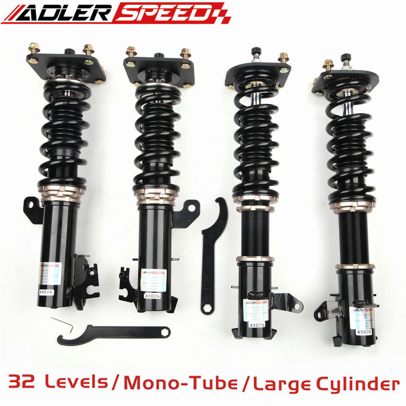US SHIP ADLERSPEED 32 Level Damper Coilovers Suspension Kit for Mazda Protege & 5 99-03