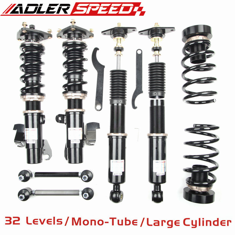 US SHIP ADLERSPEED 32 Way Damping Adjustable Coilovers Kit for 10-13 Mazda Mazdaspeed 3