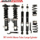 US SHIP ADLERSPEED 32 Level Mono Tube Coilover Shock Lowering Kit for Nissan Versa 07-11