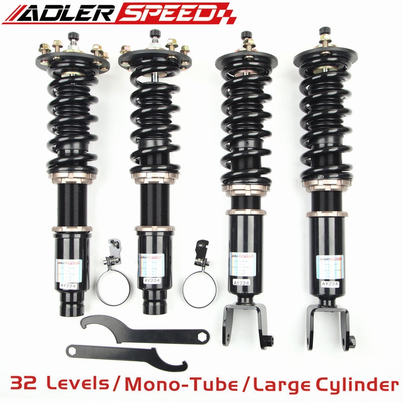 US SHIP ADLERSPEED 32 Levels Mono Tube Coilovers Kit For Accord 08-12, Crosstour 10-15