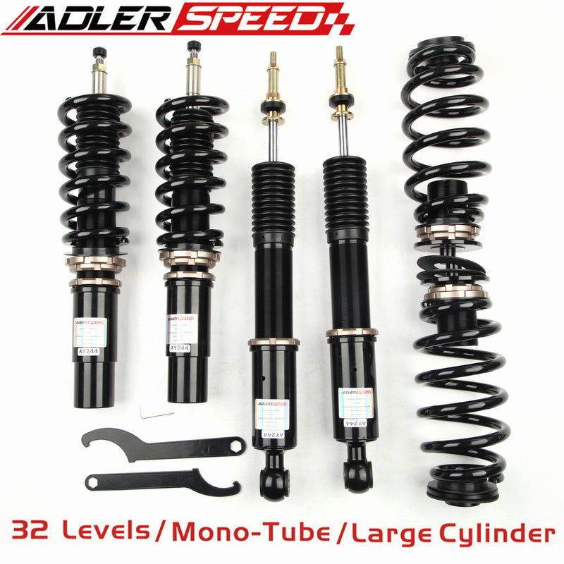 US SHIP 32 Way Mono Tube Coilovers Shock Suspension Kit for Audi A6 C7 12-18 A7 Quattro