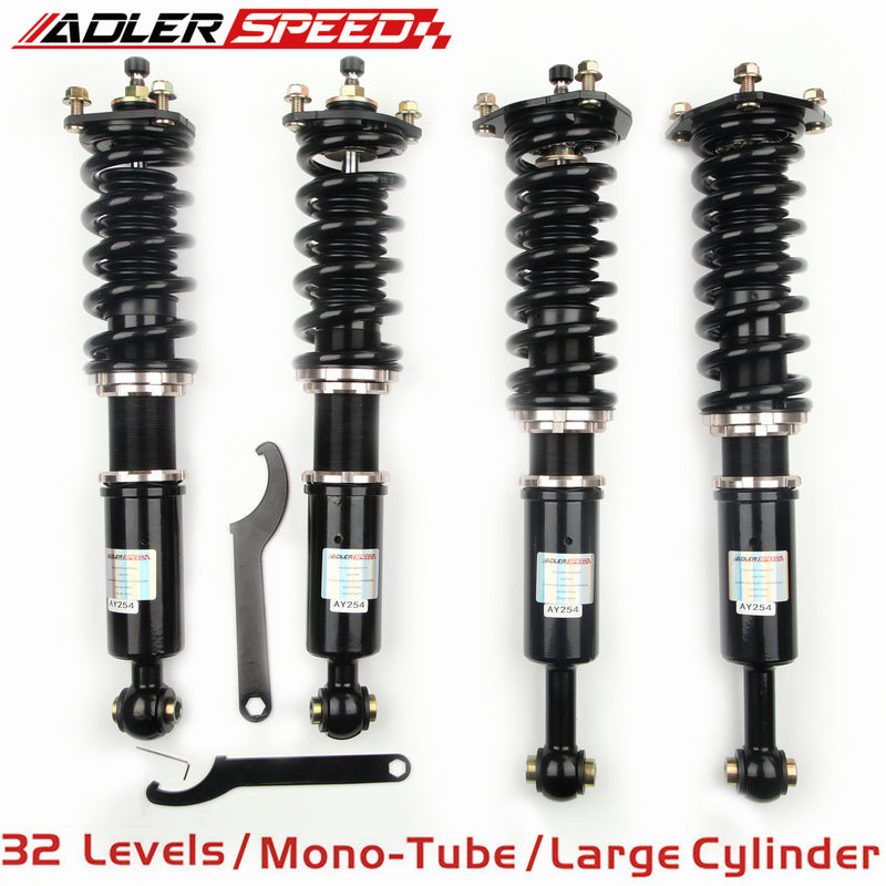 ADLERSPEED 32 Level Mono Tube Coilovers Lowering Kit For GS300 GS400 GS430 98-05