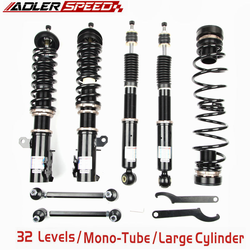 US SHIP ADLERSPEED 32 Level Mono Tube Coilovers Suspension Kit For Toyota Yaris 2006-12