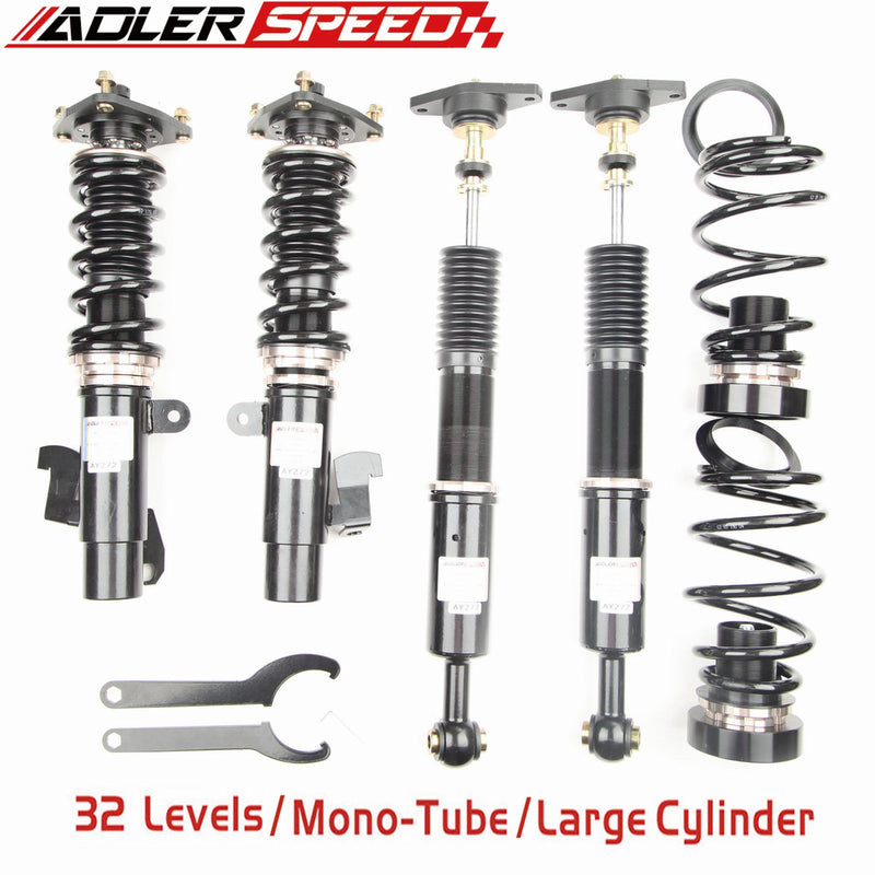 US SHIP ADLERSPEED 32 Level Adjust Mono Tube Coilovers Suspension Kits For Mazda 3 04-09