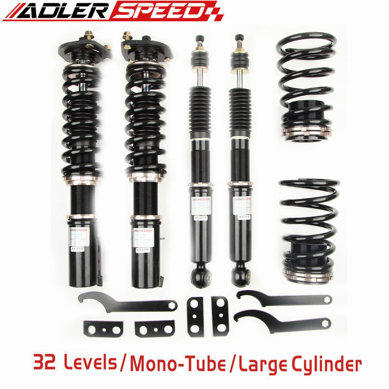US SHIP ADLERSPEED 32 Level Damper Mono Tube Coilovers Suspension Kit for 94-04 Ford Mustang