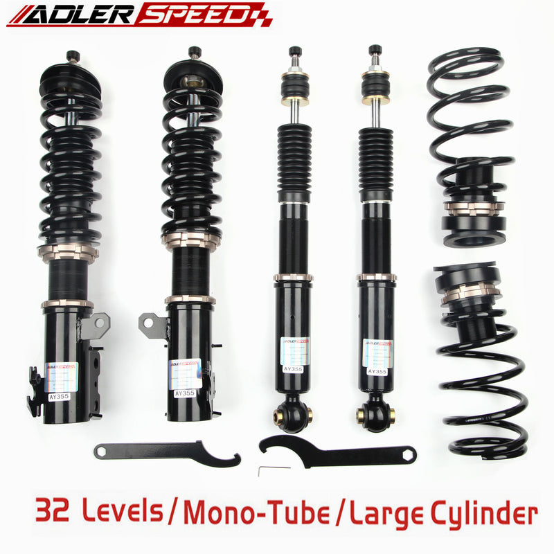 US SHIP ADLERSPEED 32 Level Damper Mono Tube Coilovers Kit For Toyota Yaris 2013-19