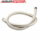 10AN AN-10 Stainless Steel Double Braided 1500 PSI Oil Fuel Gas Line Hose By Ft