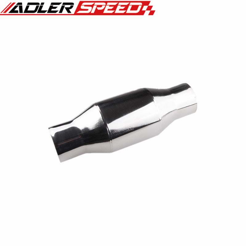Universal 2.25"/2.5"/3" High Flow Metallic-Core Race Catalytic Converter 100/200 Cell