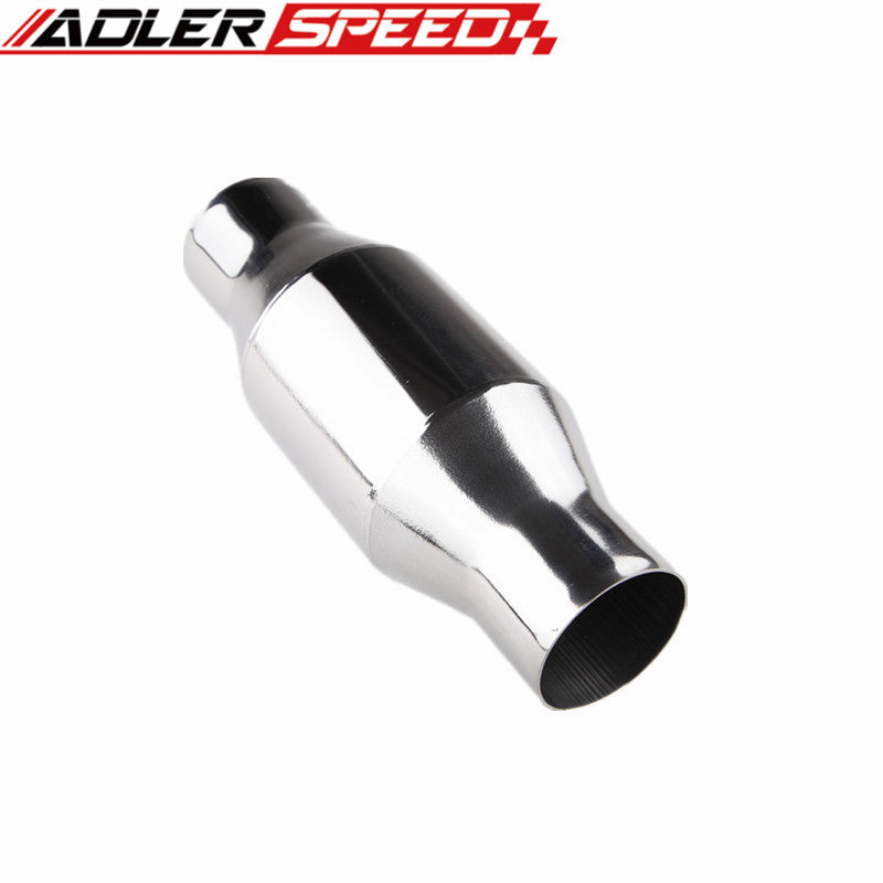 Universal 2.25"/2.5"/3" High Flow Metallic-Core Race Catalytic Converter 100/200 Cell