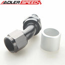 6AN AN6 8AN AN8 10AN AN10 ProClassic Crimp On Hose End 45 Degree End Black