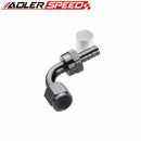 6AN AN6 8AN AN8 10AN AN10 ProClassic Crimp On Hose End 90 Degree End Black