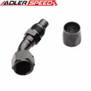 AN4 AN6 AN8 AN10 45 Degree Swivel Fuel Oil Air Gas Line Hose End Fitting Adaptor
