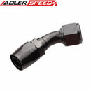 AN4 AN6 AN8 AN10 45 Degree Swivel Fuel Oil Air Gas Line Hose End Fitting Adaptor