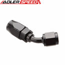 AN4 AN6 AN8 AN10 45 Degree Swivel Fuel Oil Air Gas Line Hose End Fitting Adaptor