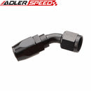AN4 AN6 AN8 AN10 45 Degree Swivel Fuel Oil Air Gas Line Hose End Fitting Adaptor