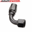 12AN 90 Degree Swivel Oil Fuel Gas Line Hose End Fitting Adaptor Cutter Style