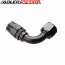 12AN 90 Degree Swivel Oil Fuel Gas Line Hose End Fitting Adaptor Cutter Style