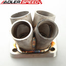 US SHIP 4-1 4 Cylinder Manifold Header Collector Stainless Steel T3 T3/T4 Flange
