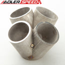 4-1 4 Cylinder Manifold Header Merge Collector Stainless Steel T3/T4 Turbo Inlet