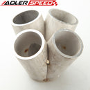 Stainless Steel 4-1 4 Cylinder Manifold Header Merge Collector Fit T25 T28 Inlet