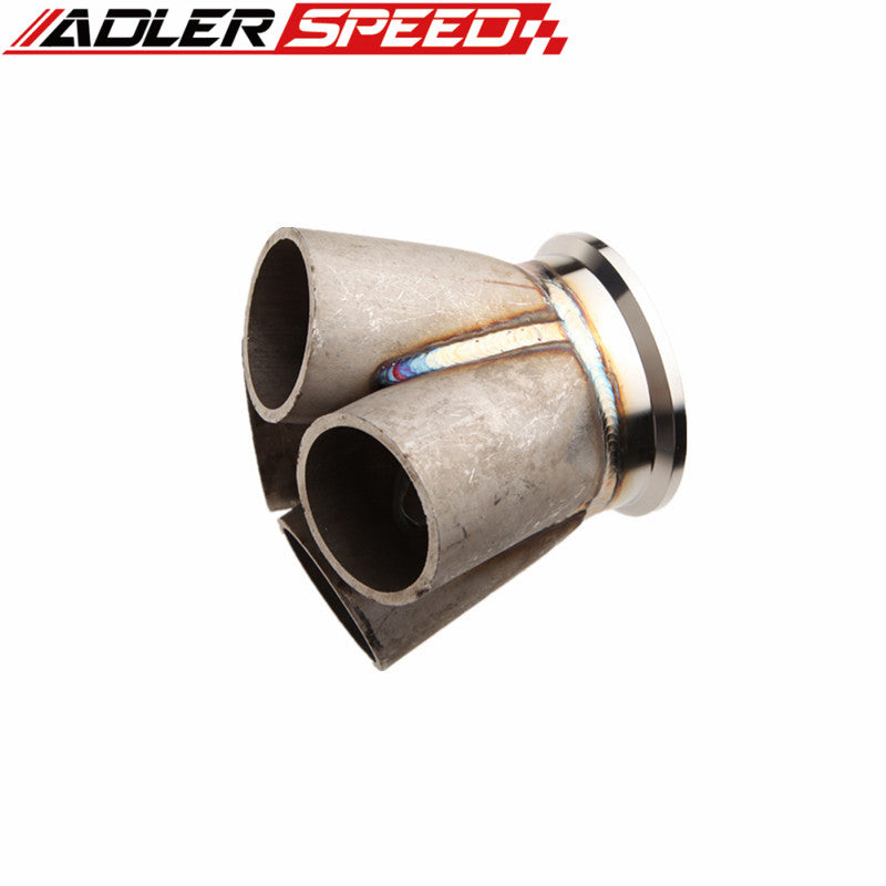 4-1 4 Cylinder Manifold Header Merge Collector Stainless Steel 2.5" V-Band Vband